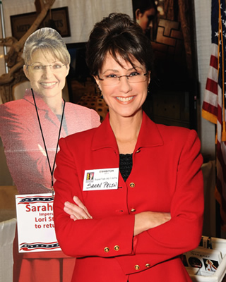 Sarah Palin impersonator Lori Stegner in Nashville